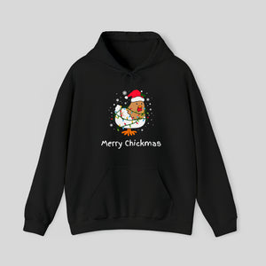 Merry Chickmas Hen Unisex Hoodie Sweatshirt