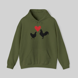 Chicken Love Unisex Hoodie Sweatshirt